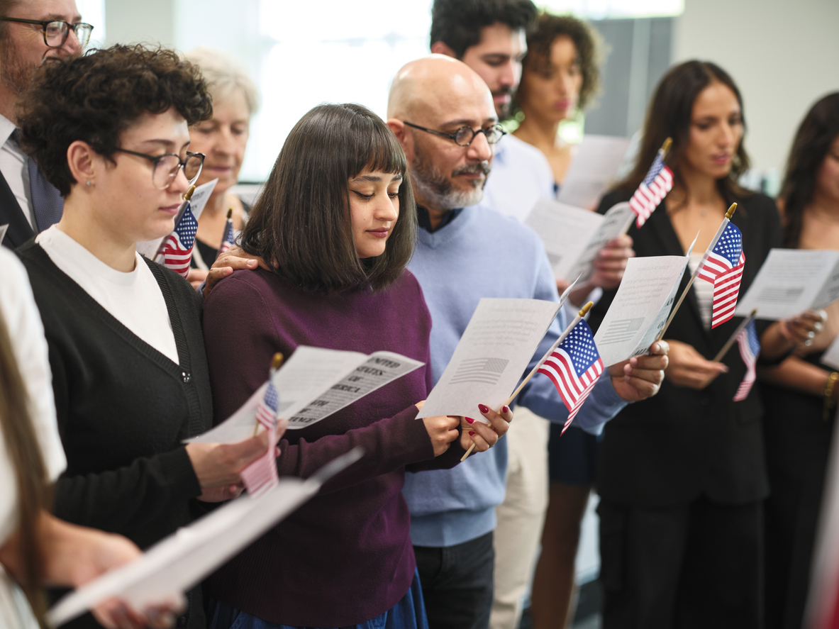 oath ceremony will be scheduled new U.S. citizens taking oath